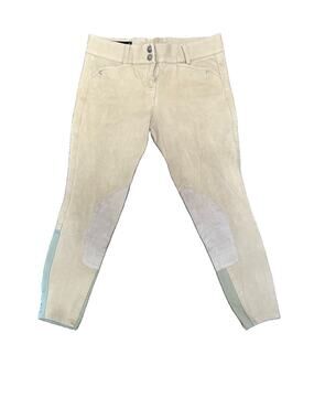 Ariat Heritage Full Seat Breeches Women 24R Tan Knee Patch Riding Pants Horses